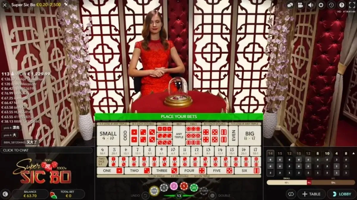 Sic Bo - Game 1 - alibaba668