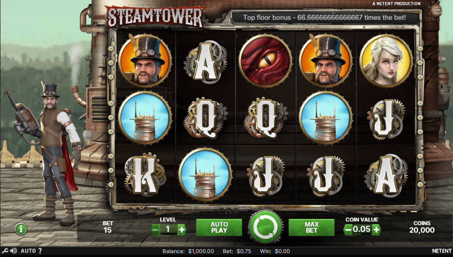 Steam Tower Slot - Interface - alibaba668