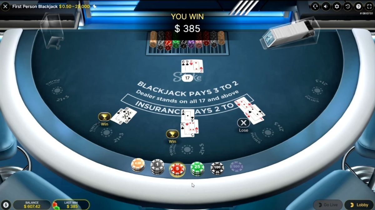 First Person Blackjack - Gameplay 2 - alibaba668
