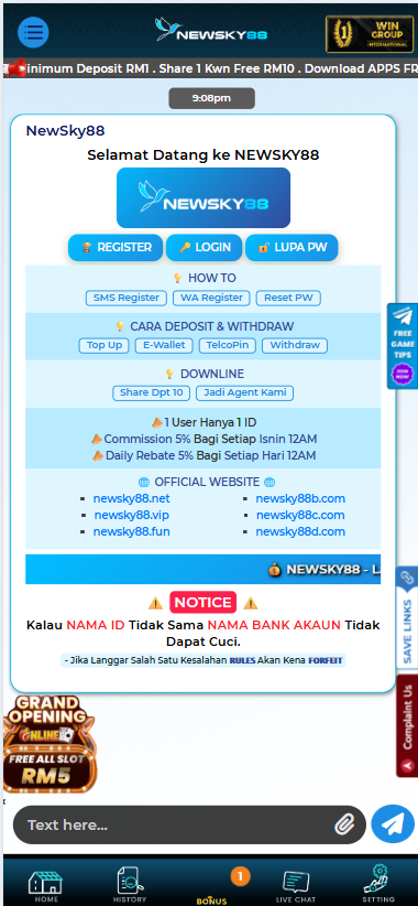 Newsky88 - Livechat - alibaba66m