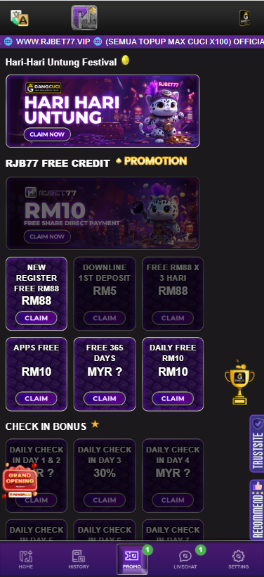RJBET77 - Promotion - alibaba66m
